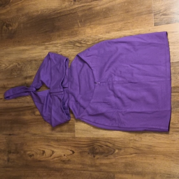 Lovers and Friends Purple Backless Halter Bodycon Mini Dress SSS - Picture 3 of 7